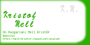 kristof mell business card